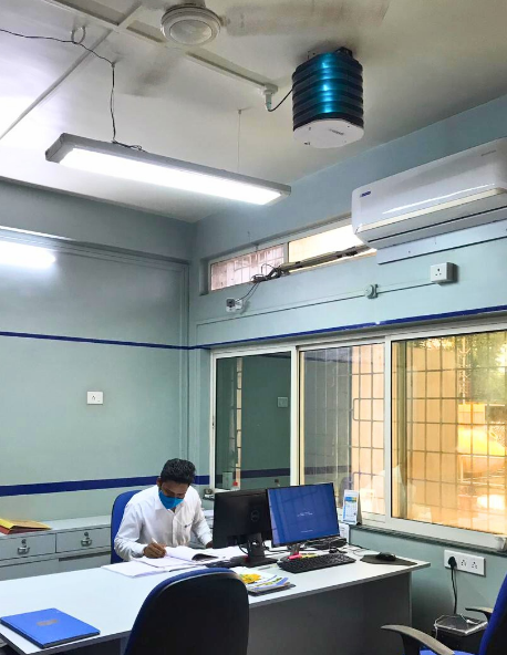 SpaceUV Fixture in Office Space